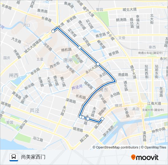 公交59路的线路图