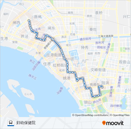 公交72路的线路图