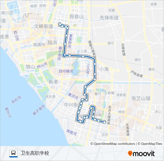 公交82路的线路图