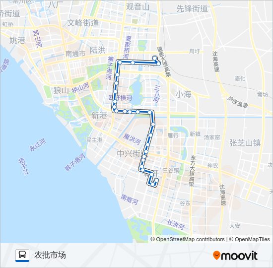 公交92路的线路图