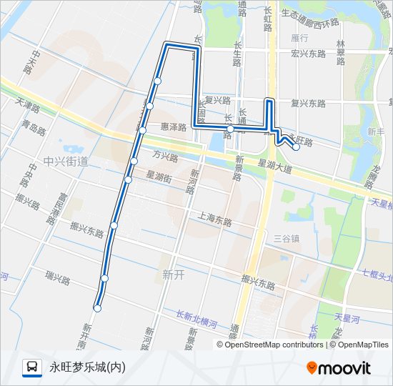公交98路的线路图