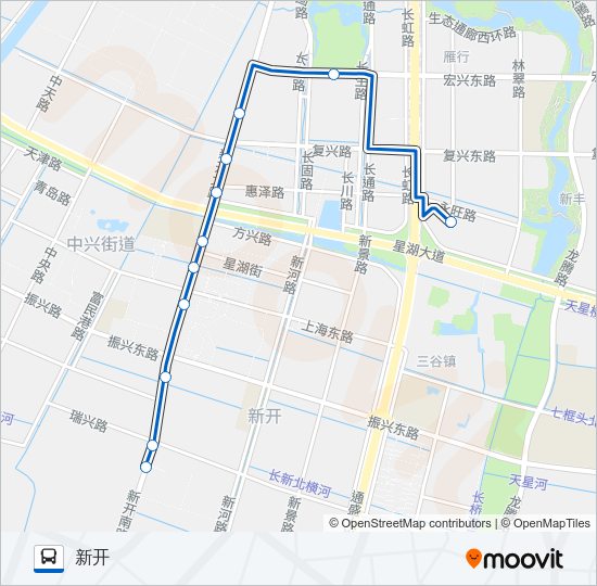 公交98路的线路图