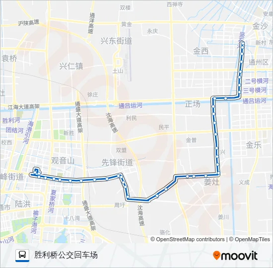 100路 Bus Line Map
