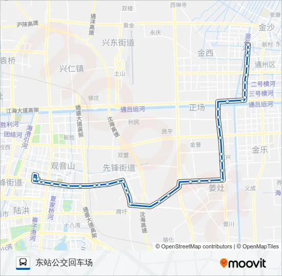 100路 Bus Line Map