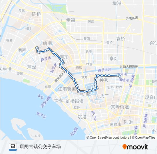 公交101路的线路图