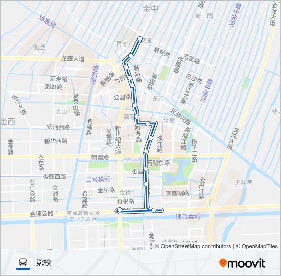 201路 Bus Line Map