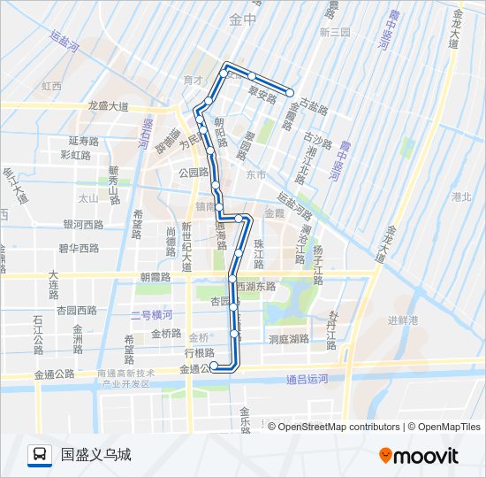 201路 Bus Line Map