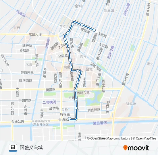 201路 Bus Line Map