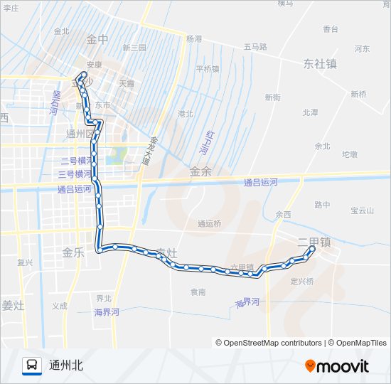 公交221路的线路图
