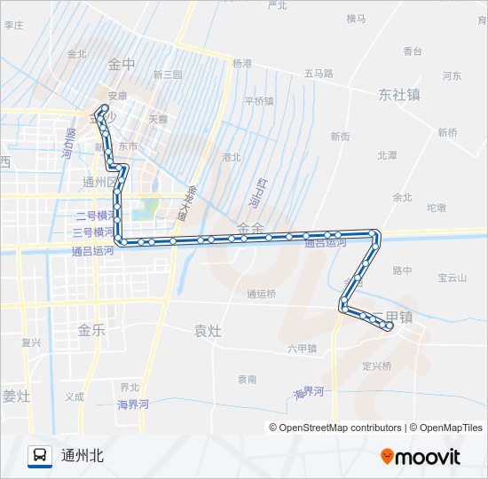 公交222路的线路图