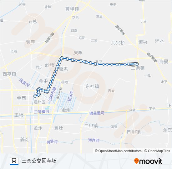公交232路的线路图