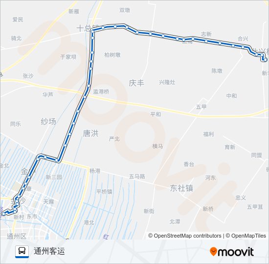 公交252路的线路图