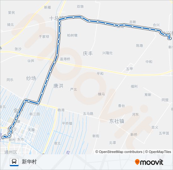 公交252路的线路图