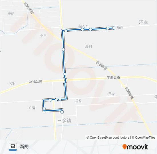 332路 Bus Line Map
