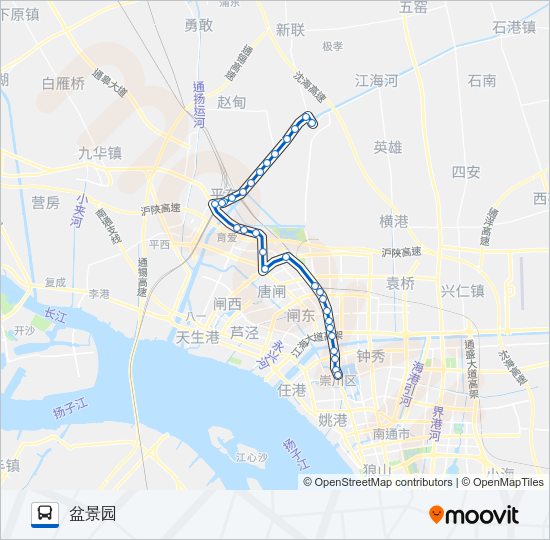 公交605路的线路图