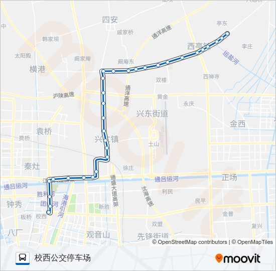 公交610路的线路图