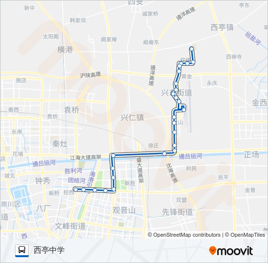 公交611路的线路图