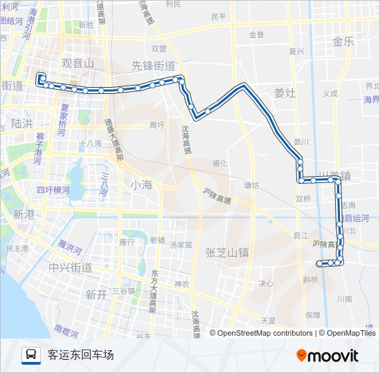 公交613路的线路图