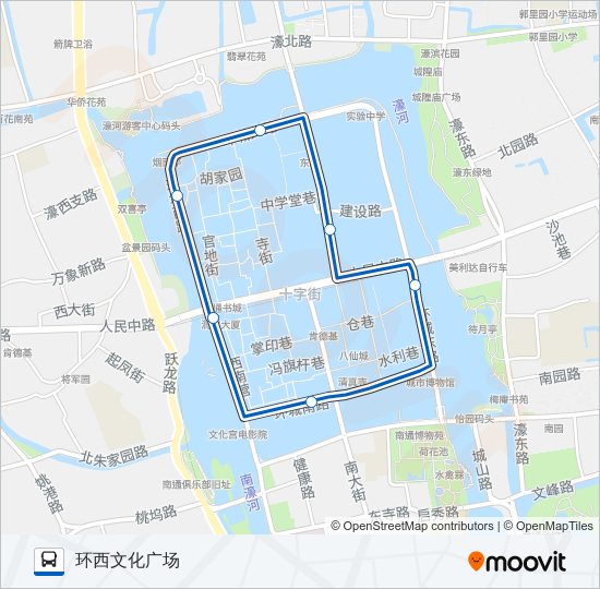 公交26环线路的线路图