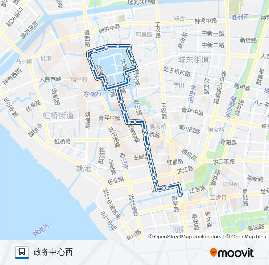 公交33环线路的线路图