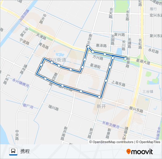 公交94环线路的线路图