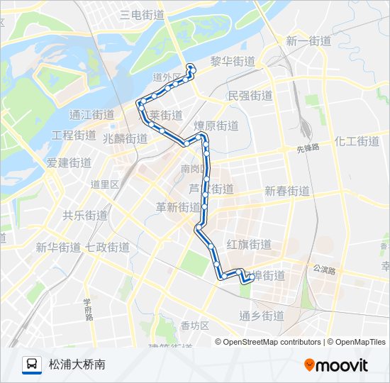 公交3路的线路图