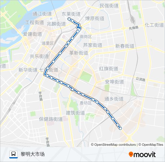 公交10路的线路图