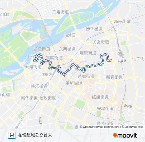 13路 bus Line Map