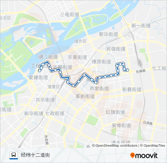 公交13路的线路图