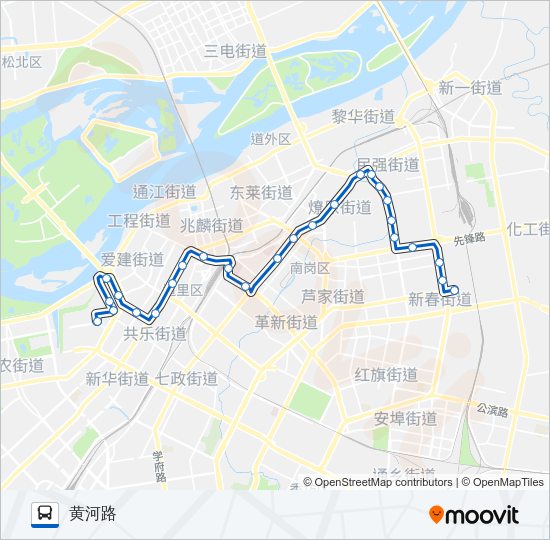 公交14路的线路图