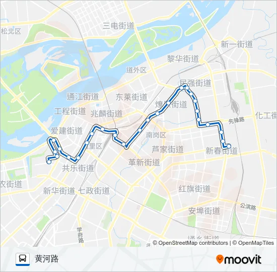 14路 Bus Line Map