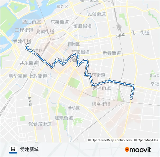17路 Bus Line Map