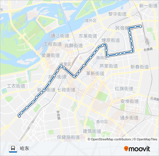 公交33路的线路图