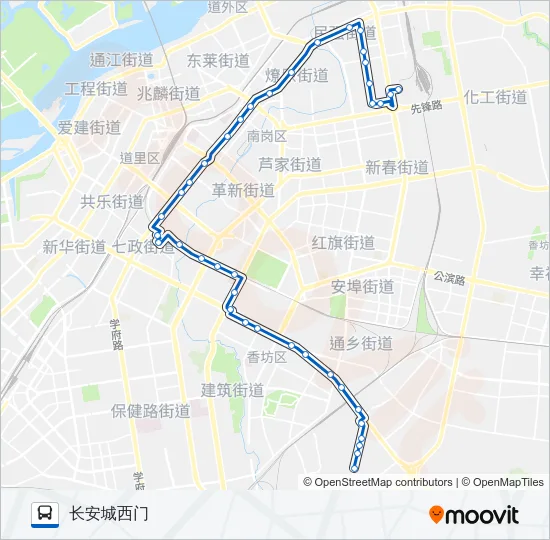 55路 Bus Line Map