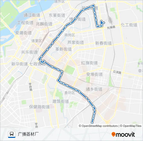 55路 Bus Line Map