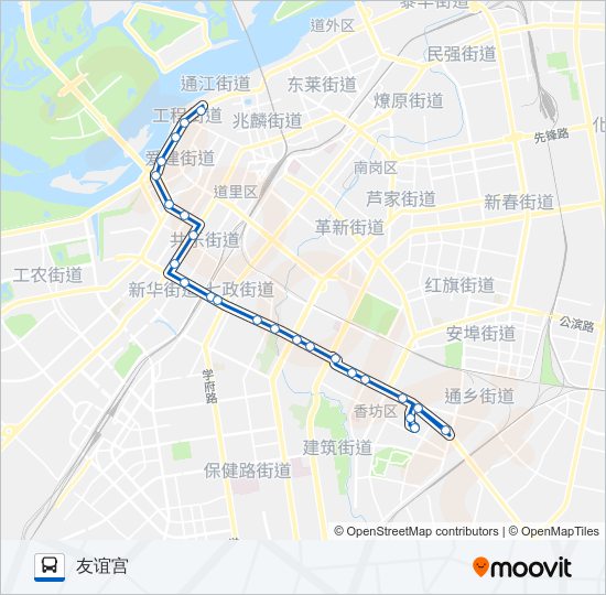 公交56路的线路图