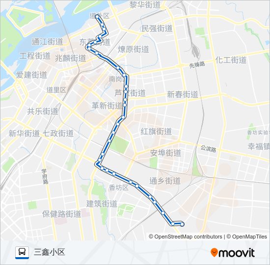 公交60路的线路图