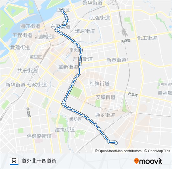 公交60路的线路图