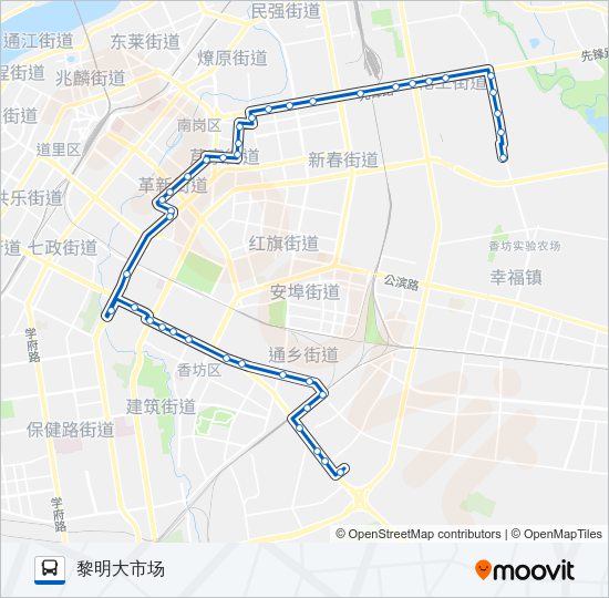 公交62路的线路图