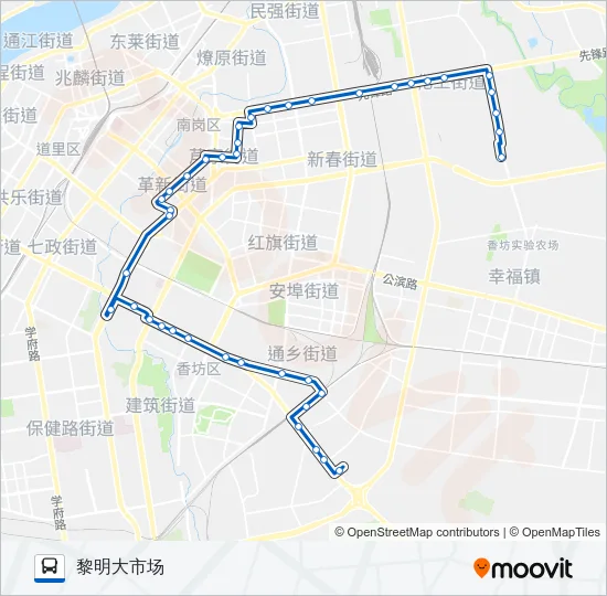 公交62路的线路图