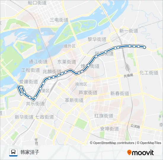 66路 Bus Line Map
