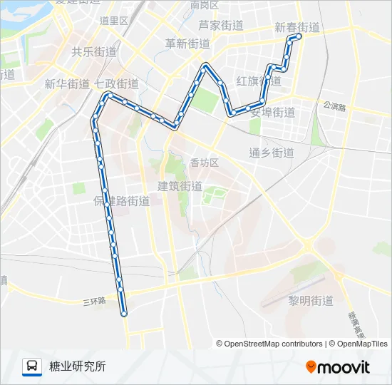 68路 Bus Line Map