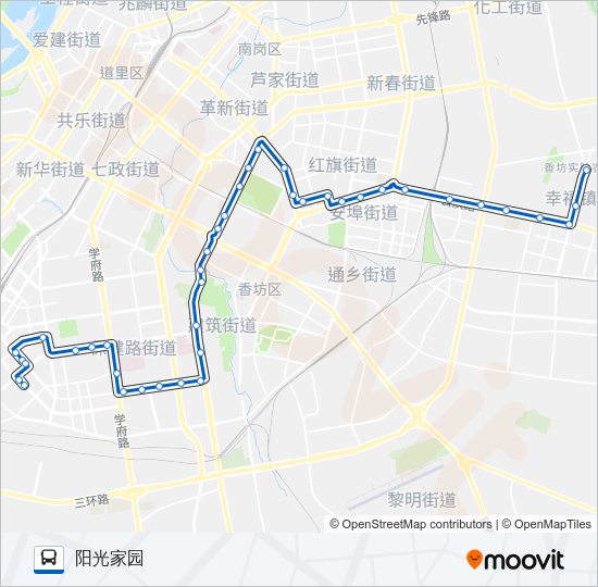 公交69路的线路图