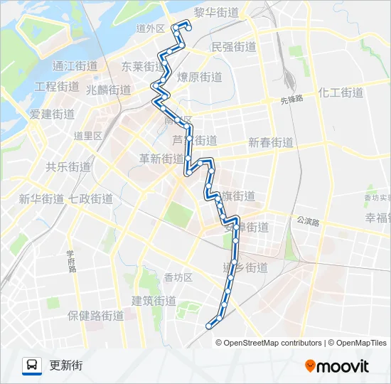 72路 Bus Line Map