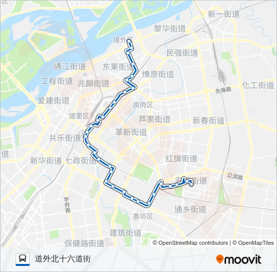 73路 Bus Line Map