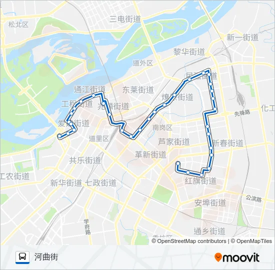 公交74路的线路图