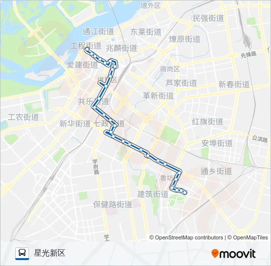75路 Bus Line Map