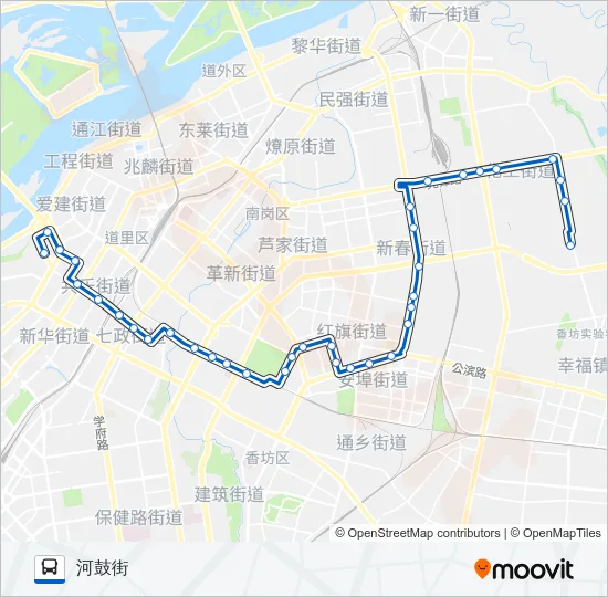 77路 Bus Line Map