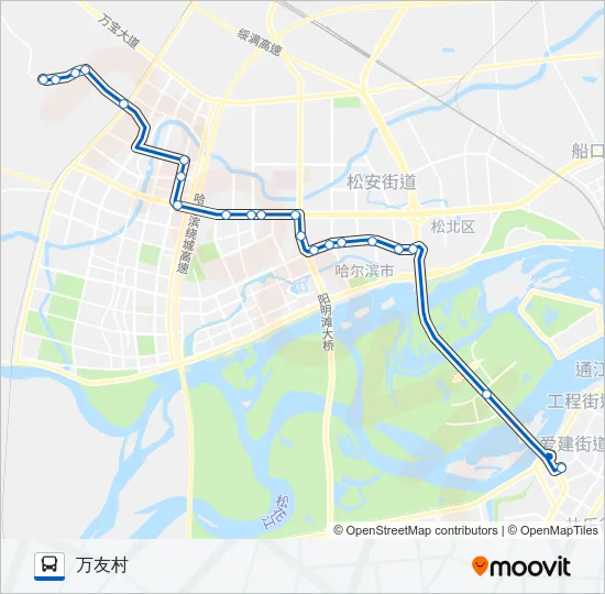 80路 Bus Line Map