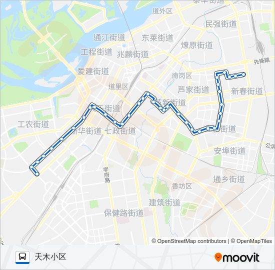 公交82路的线路图